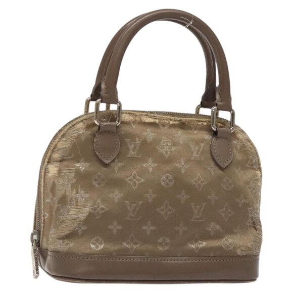 LOUIS VUITTON Monogram Satin Little Alma Hand Bag Gray M92147 LV Auth MY080 - Picture 1 of 16